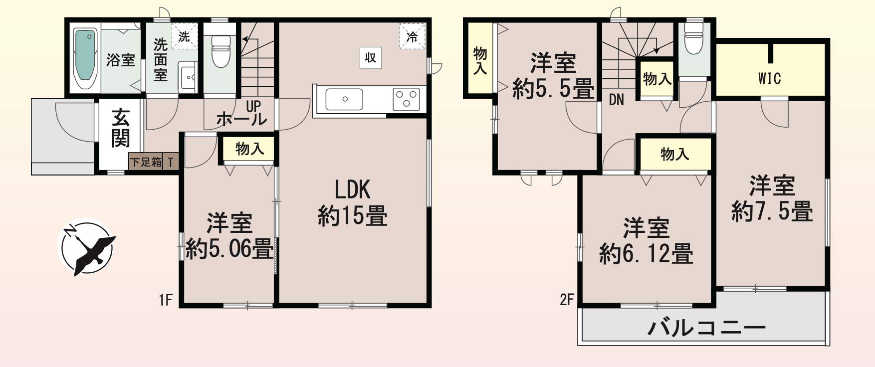 間取り図、飯田産業 さいたま市西区大字西遊馬 新築戸建 仲介手数料無料