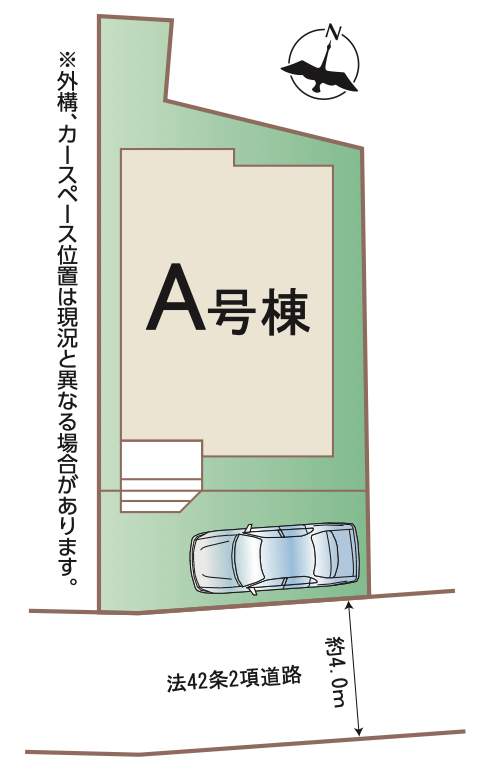 配置図、飯田産業 さいたま市西区三橋6丁目 新築戸建 仲介手数料無料