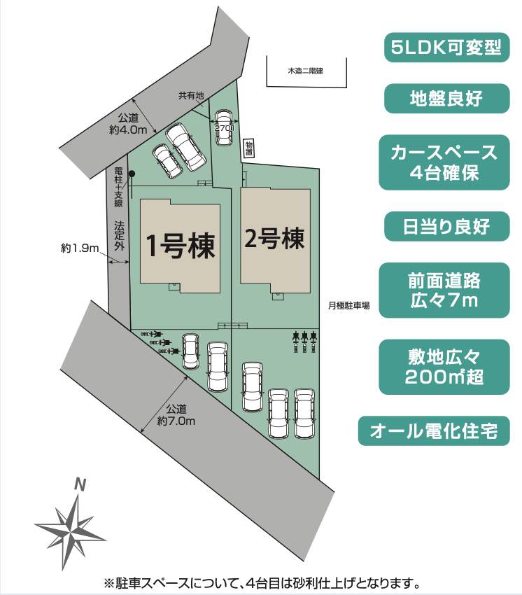配置図、東栄住宅 さいたま市見沼区大字片柳 新築戸建 仲介手数料無料