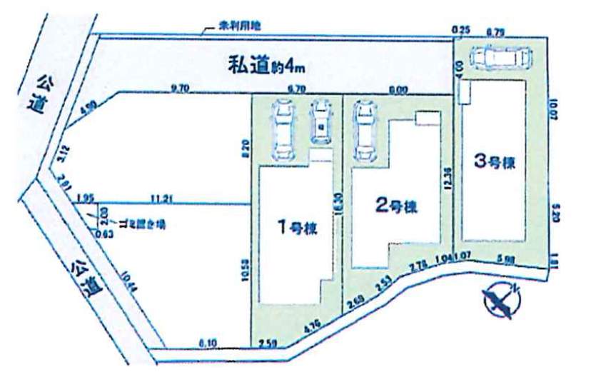 配置図、ファースト住建 さいたま市西区大字指扇 新築戸建 仲介手数料無料