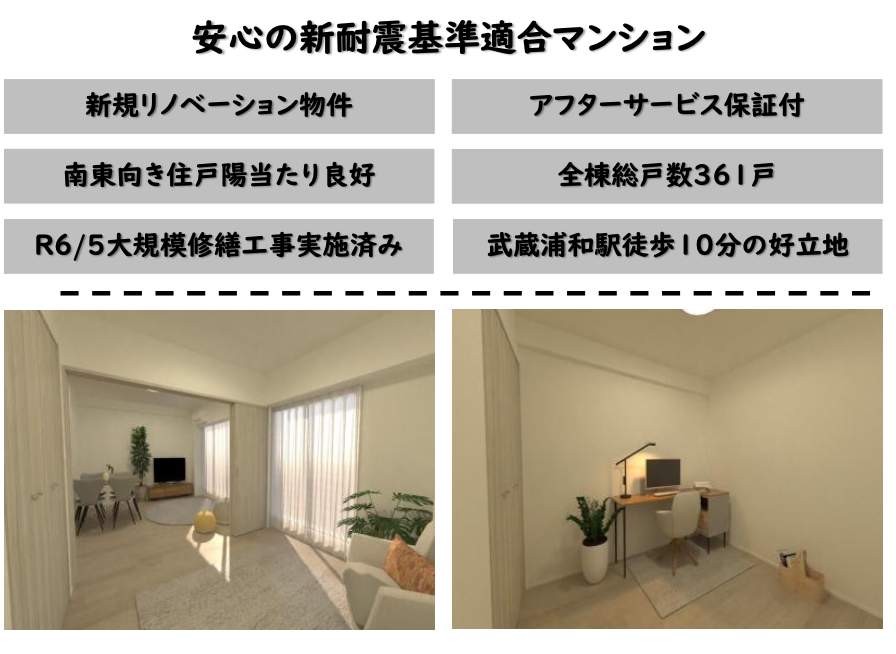 浦和白幡東高層住宅　２号棟 仲介手数料無料  中古マンション