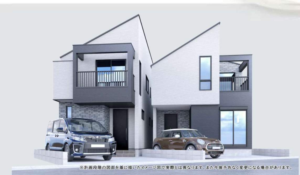 外観、メルディア さいたま市中央区大戸6丁目 新築戸建 仲介手数料無料