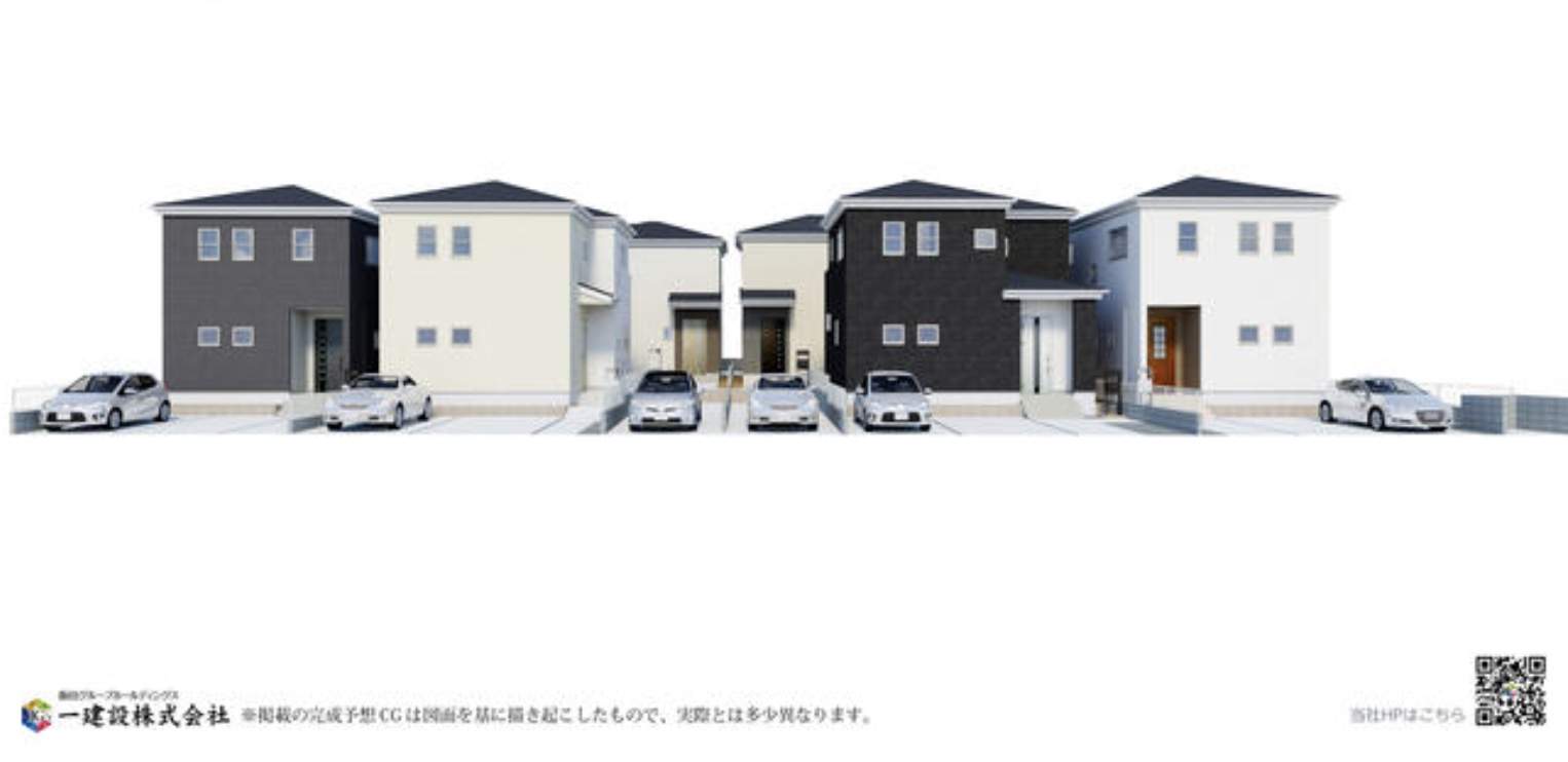 外観、一建設 さいたま市岩槻区大字平林寺 新築戸建 仲介手数料無料