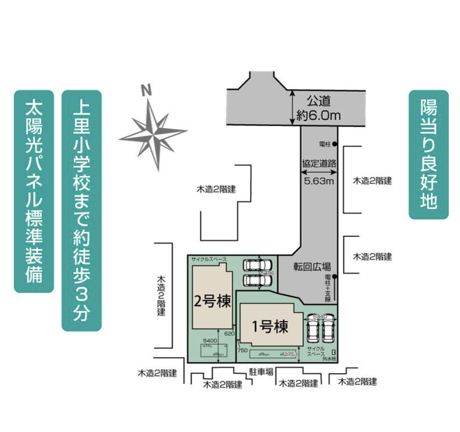 配置図、東栄住宅 さいたま市岩槻区上里1丁目 新築戸建 仲介手数料無料