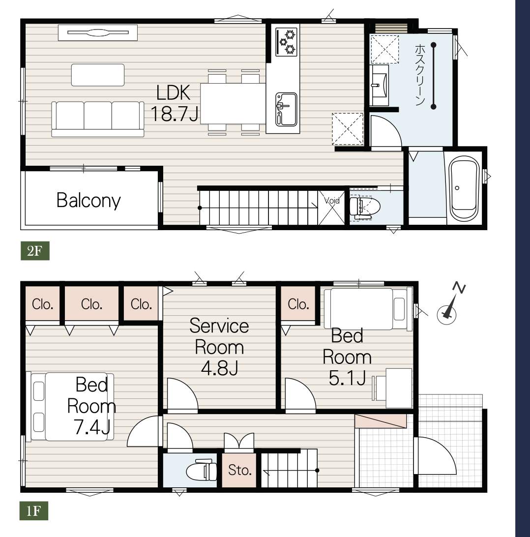 間取り図、メルディア さいたま市北区大成町4丁目 新築戸建 仲介手数料無料