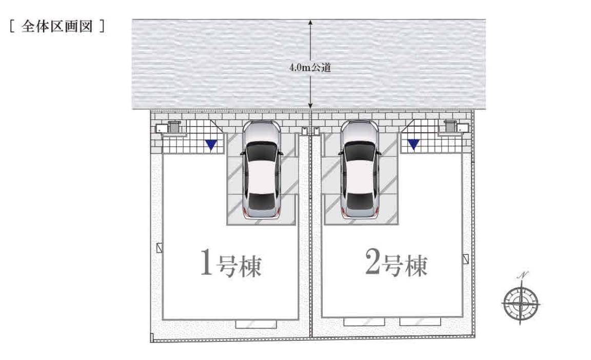 配置図、アイム・ユニバース　さいたま市大宮区櫛引町１丁目 新築戸建 仲介手数料無料 