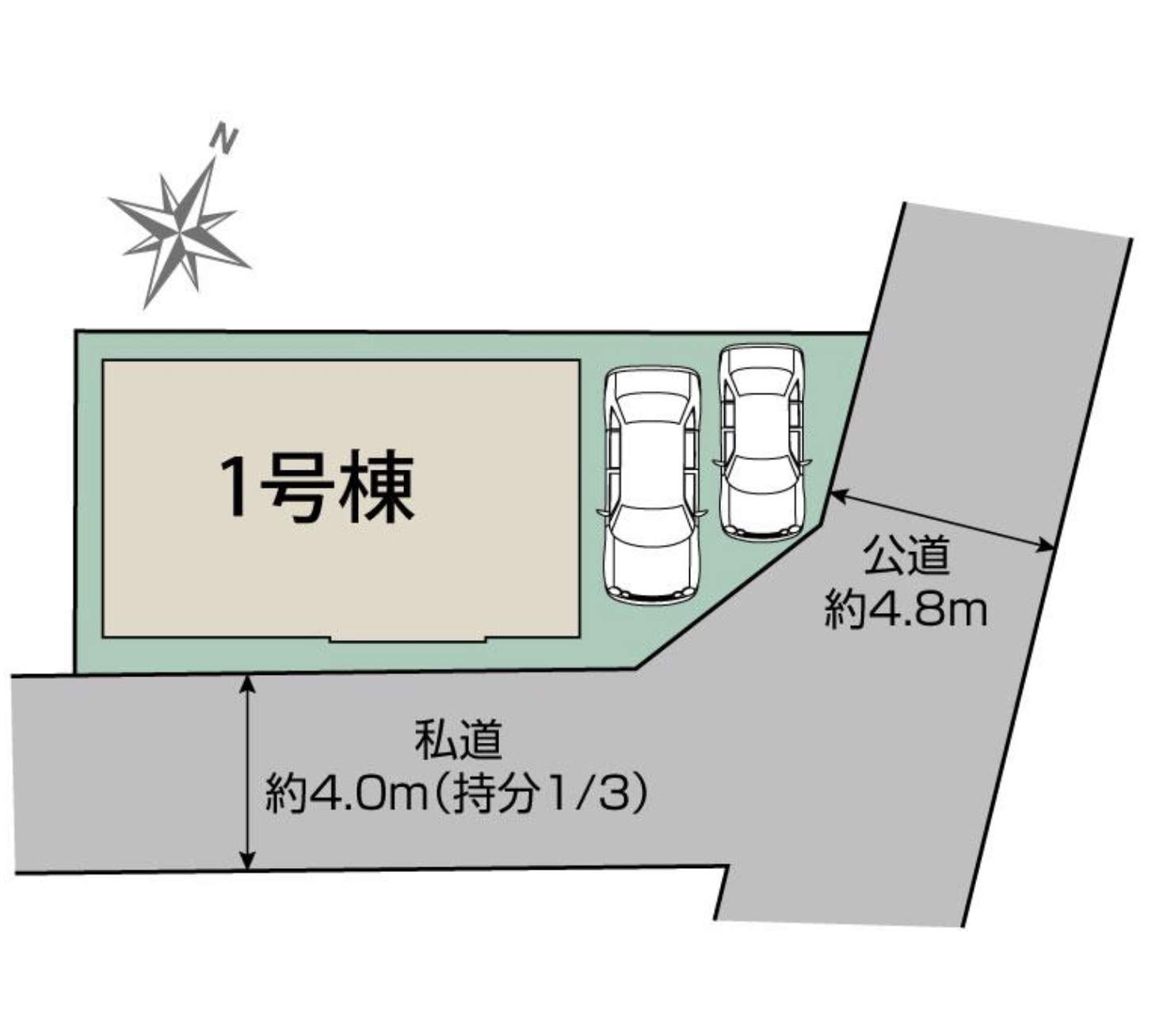 配置図、東栄住宅 さいたま市北区大成町4丁目 新築戸建 仲介手数料無料
