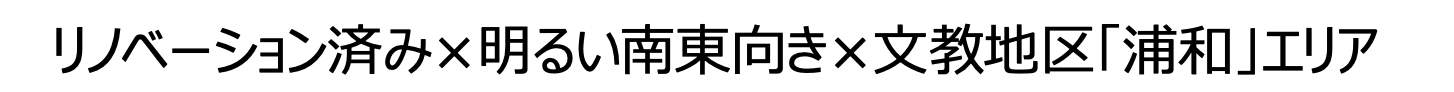 コスモ浦和領家センターコート 仲介手数料無料 中古マンション