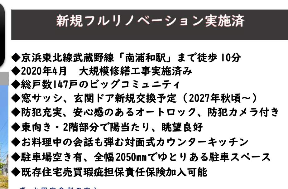 概要、プラッツ南浦和 仲介手数料無料 中古マンション