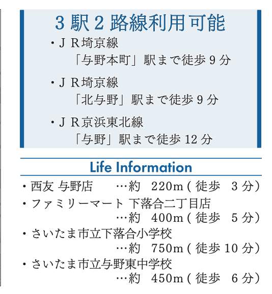 ライオンズマンション与野本町 仲介手数料無料 中古マンション