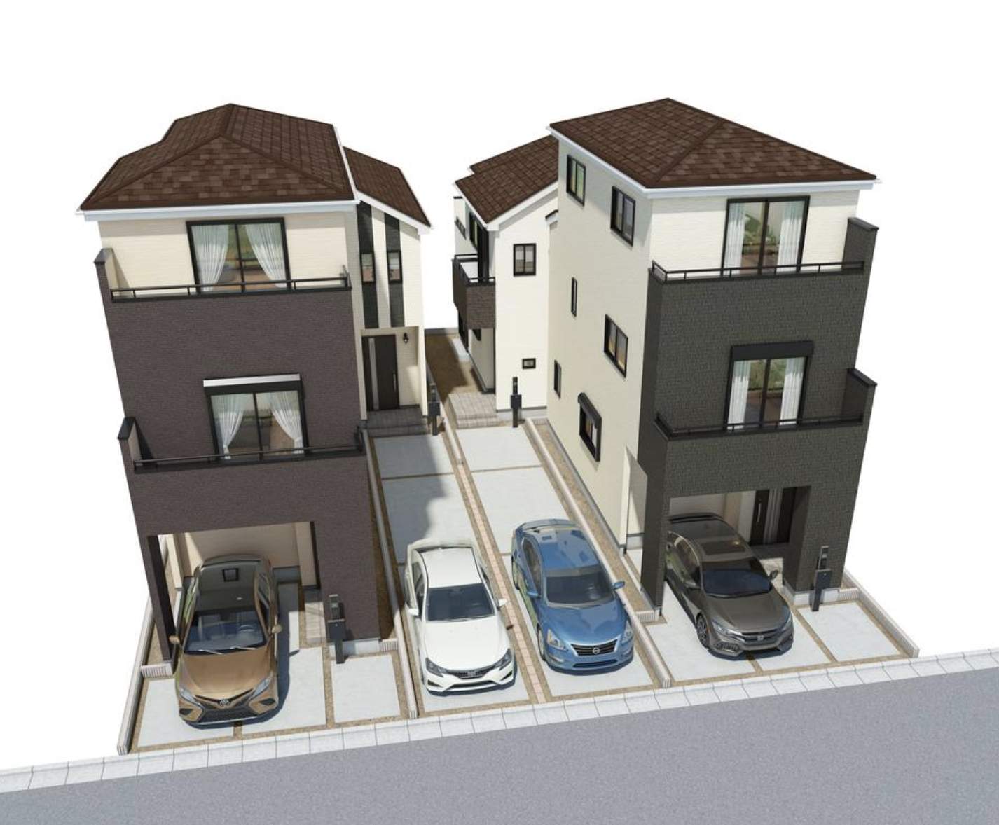 外観、飯田産業 戸田市笹目3丁目 新築戸建 仲介手数料無料