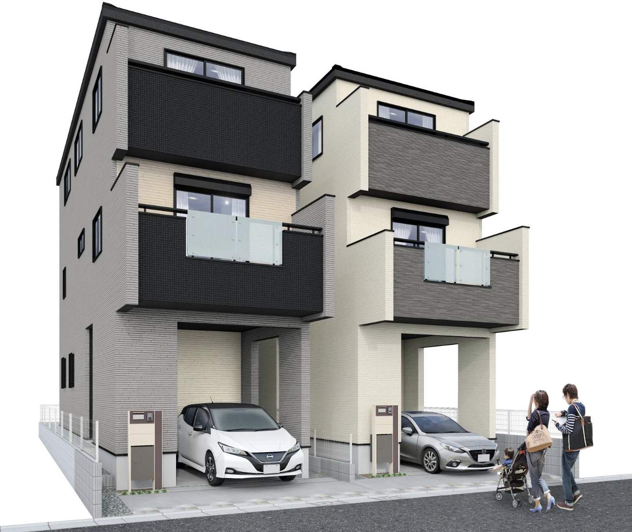 外観、東栄住宅 蕨市中央7丁目 新築戸建 仲介手数料無料